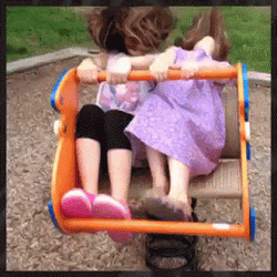 Crazy Kids On Spring Rider GIF