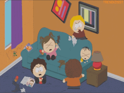 Crazy Kids South Park Messing Up Living Room GIF