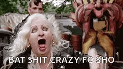 Crazy Lady Fo Sho  GIF