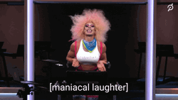 Crazy Laugh Drag Queen Matty Maggiacomo GIF