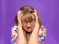 Crazy Long Hair Girl Scream GIF