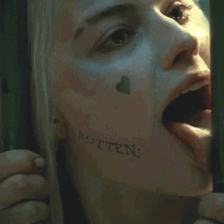 Crazy Margot Robbie Licking Wall GIF