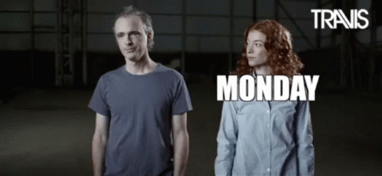Crazy Monday Pushing Fran Healy GIF