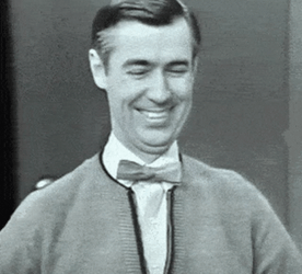 Crazy Old Mr Rogers GIF
