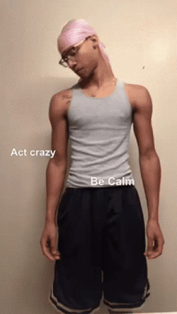 Crazy Person Act GIF