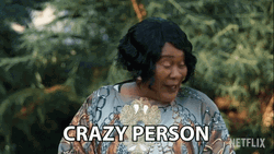 Crazy Person Connie Chiume GIF