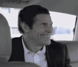 Crazy Person Willem Dafoe GIF