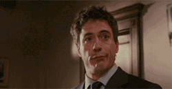 Crazy Robert Downey Funny Face GIF