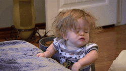 Crazy Sleepy Baby Girl GIF