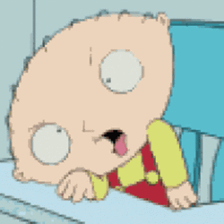 Crazy Stewie Griffin Shaking GIF