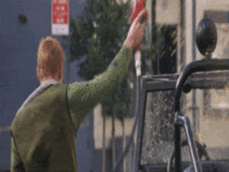 Crazy Young Man Spilling Gas GIF