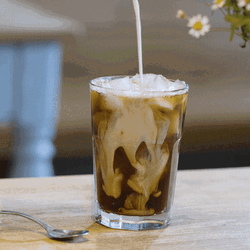 Cream Pour Iced Coffee