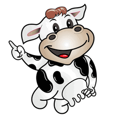 Cream Squeeze Cow Cartoon
