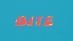 Creative Bite Crackers Typography GIF