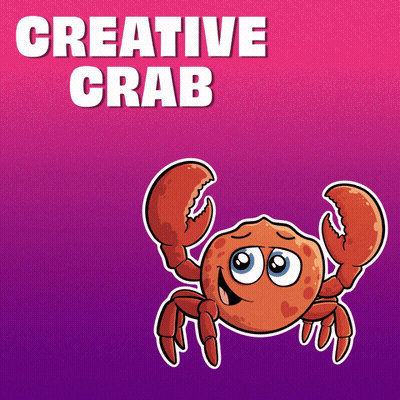 Creative Crab Illustration GIF