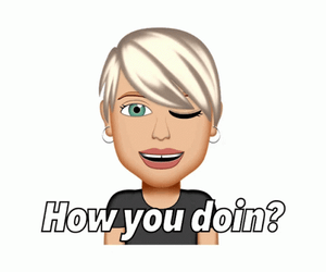 Creative Digital Art Woman Winking GIF