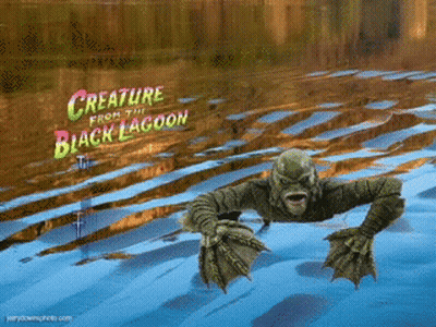 Creature From The Black Lagoon Poster Monster In Water GIF