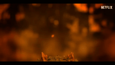 Creature With Netflix Logo In Background GIF