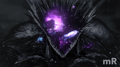 Creature With Purple Glowing Eyes And Mr GIF