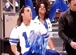 Creed Band Scott Stapp With Cheer Leaders GIF