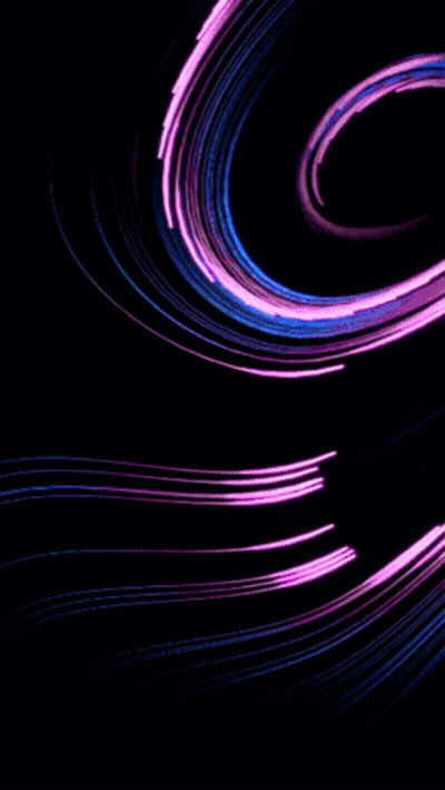 Creep Neon Circles On Black Background GIF