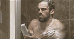 Creeped Out Guy Shower Time Product GIF
