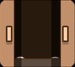 Creepin Animated Bunny With Fangs GIF