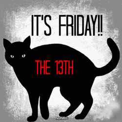 Creepy Cat Shadow In Friday The 13Th GIF