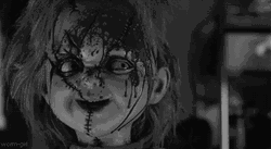 Creepy Chucky Bloody Child's Play GIF