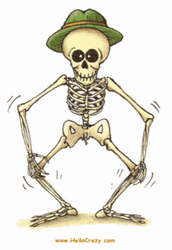 Creepy Dancing Skeleton Hat