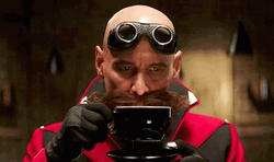 Creepy Eggman Mustache GIF