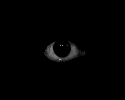 Creepy Eyes In Black GIF