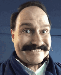 Creepy Guy Raising His Eyebrow GIF