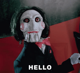 Creepy Jigsaw Greeting GIF