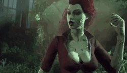 Creepy Poison Ivy Talking GIF