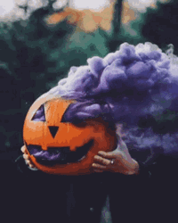 Creepy Purple Pumpkin Smoke
