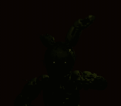 Creepy Rabbit With Glowing Eyes