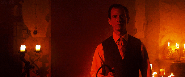 Creepy Red House Dawn GIF