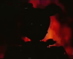 Creepy Shadow Burning In The Background GIF
