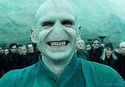 Creepy Smiling Lord Voldermort GIF