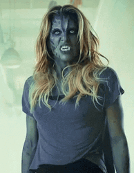 Creepy Werewolf Sharp Teeth Growling GIF