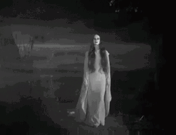 Creepy White Lady Ghost GIF