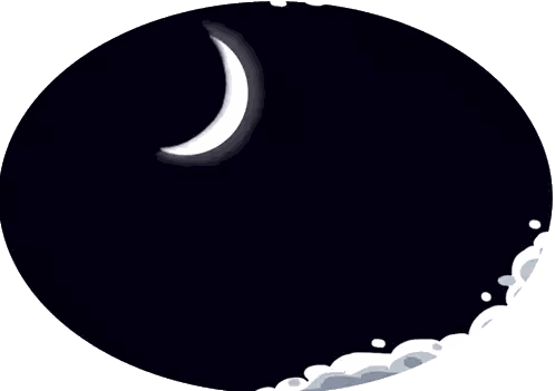 Crescent Moon And Star With Arabic Writing Sticker