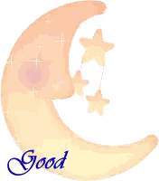 Crescent Moon Good Night Sticker