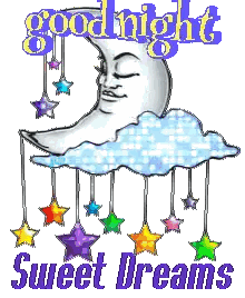 Crescent Moon Good Night Sweet Dreams Sticker