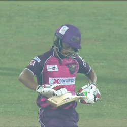 Cricket Batsman Breaks The Bat GIF