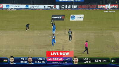 Cricket Game On Large Screen GIF