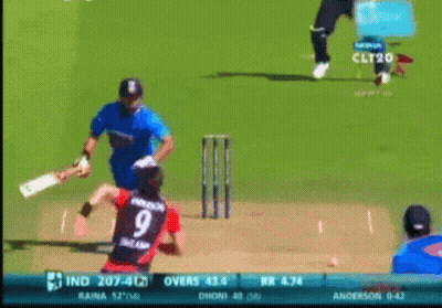Cricket Player Number 9 GIF