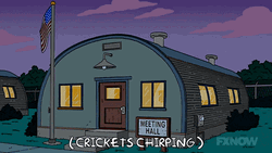 Crickets Chirping Us Flag GIF