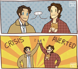 Crisis Averted Comic Characters High Five GIF